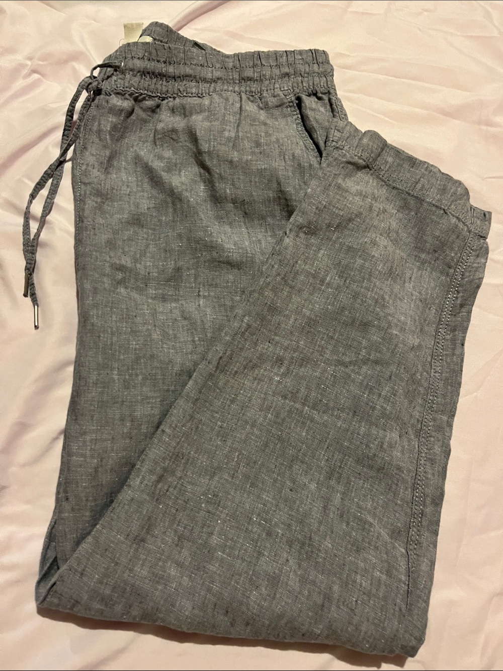 H&M Linen Gray pants